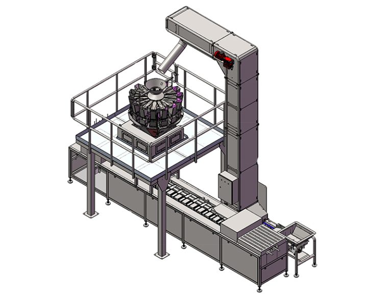 Flesh box filling system