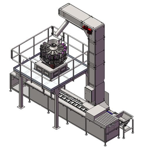 Flesh box filling system